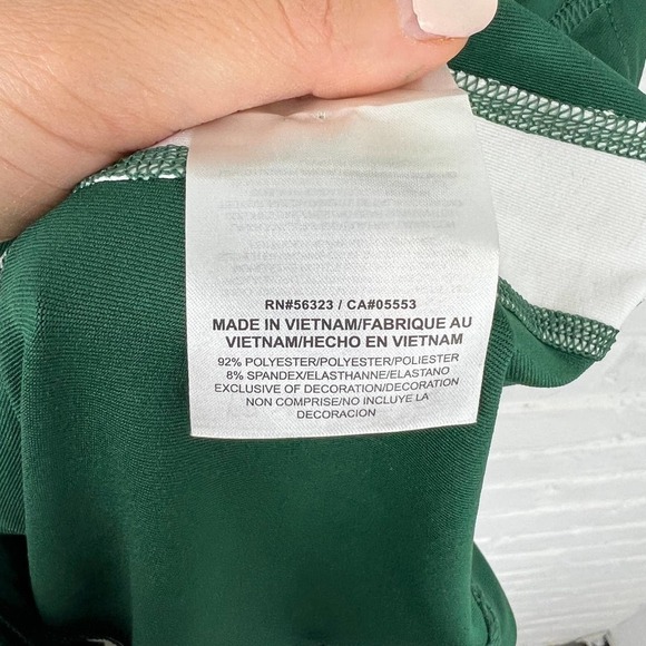 Nike Men's Dri Fit Classic Logo Tank Top Sleeveless Green/White Size XS NWT - Picture 4 of 5